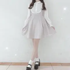 evelyn チェックレースOP ピンク