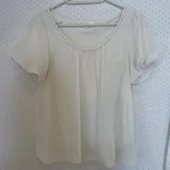 Rope Picnic アイボリー パフスリーブ トップス