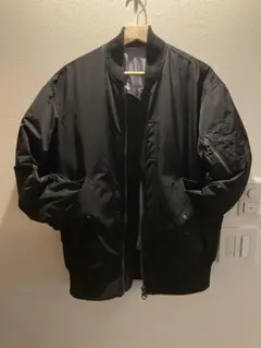 acne studios アクネ ブルゾン ジャケット ma-1 ブラック 44 - メルカリ