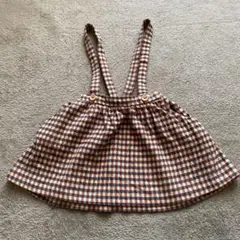 ZARA Baby チェックジャンパースカート 3-4 104