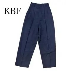 KBF ネイビー ワイドパンツ イージーパンツ