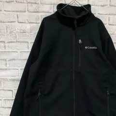 コロンビア　ソフトシェルジャケット！ブラックXL ロゴ刺繍アウトドア1110