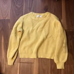 ROPÉ PICNIC ラメ入り イエローニット サイズ38