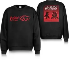 公式 コカコーラ スターウォーズ トレーナー ブラック ロゴ ディズニー コラボ