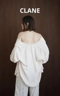 【美品】クラネ FRINGE HALF SLEEVE CARDIGANのサムネイル
