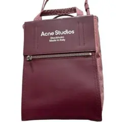 希少✨Acne Studios ショルダーバッグ　2way バーガンディのサムネイル