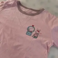 ニットプランナー 우사기 刺繍 長袖カットソー ピンク 120