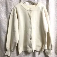 AZUL アズール　アイボリー ボタン付きカーディガン Mサイズ