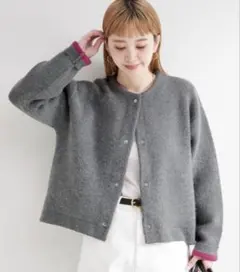 B.C STOCK 2層スムース編みニットブルゾン FREE size♡最終価格