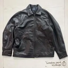 牛革 ゴールデンサイズOLD GAP レザージャケット 黒 S#824 牛革 ゴールデンサイズOLD GAP レザージャケット 黒 S#824 - メルカリ