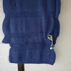 ネイビー ニットマフラー