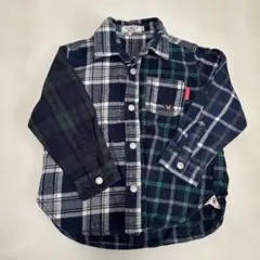 DOUBLE.B チェック柄シャツ 80サイズ