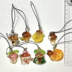 おさわり探偵 なめこ栽培キット クリア ストラップ めじるしアクセサリー風