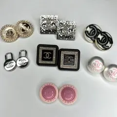 シャネル ピンバッチ セット　CHANELボタン set01