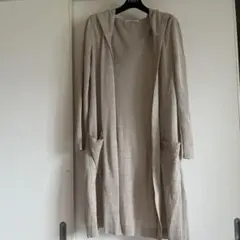 フード付きカーディガン