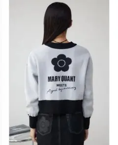 AZUL by moussy MARY QUANT×AZUL ロゴカーディガン