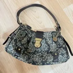 平成レトロ　ギャル　Y2K ハンドバッグ　花柄　クラウン　フェアリーグランジ