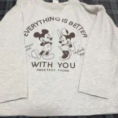 ディズニーミッキーミニー長袖Tシャツ