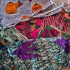 アフリカンプリント生地 はぎれ　60サイズつめ放題