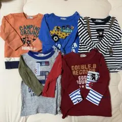 DOUBLE.B キッズ長袖Tシャツ オレンジ