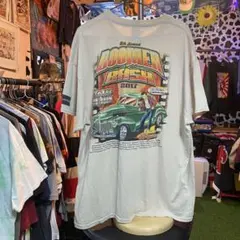 車　Tシャツ　アメカジ　ストリート　オーバーサイズ　　プリント