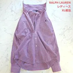 人気♥️ラルフローレン チェック柄 長袖シャツ 刺繍ロゴ