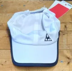 ル・コック　メッシュ スポーツキャップ ホワイト