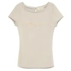 andmary Mary logo tops beige - メルカリ
