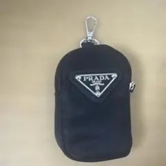 PRADA プラダ ノベルティミニポーチ コインケース 三角ロゴ ブラック