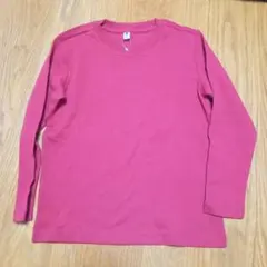 UNIQLO 赤 長袖カットソー 120　新品　タグ付き