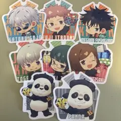 呪術廻戦 特典 ステッカー 五条悟 虎杖悠仁 伏黒恵 釘崎野薔薇 狗巻棘 真希