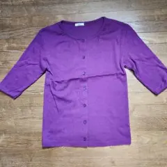 サマンサモスモスSM 2　五分袖コットンカーディガン　Mサイズ