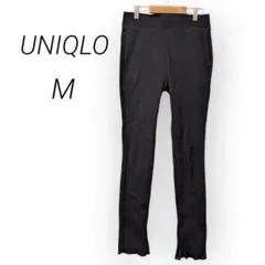 ユニクロ リブレギンスパンツ【M】ブラック