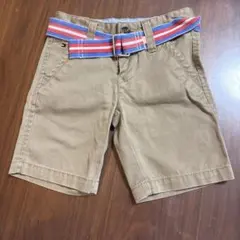 TOMMY HILFIGER ハーフパンツ ベルト付き ベージュ