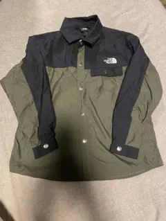 THE NORTH FACE キッズナイロンジャケット ブラック・オリーブ