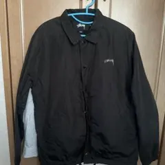Stussy ブラック ナイロンジャケット M