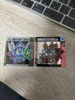 SDガンダムスナック　フルアーマー騎士ガンダム＆頑駄無大将軍 ステッカーセット