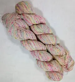 綿１００%　手染めソックヤーン　グラデーション毛糸 3カセ　182g　ＳＡＬＥ