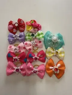 犬用　ヘアゴム　アクセサリー 13個セット