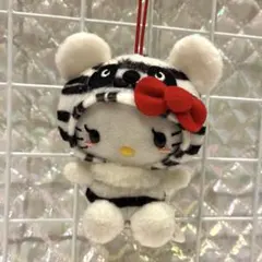 산리오 2014年 ゼブラパンダ キティちゃん マスコットストラップ