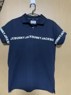 Jack Bunny!! レディース ゴルフウェア ポロシャツ ネイビーのサムネイル
