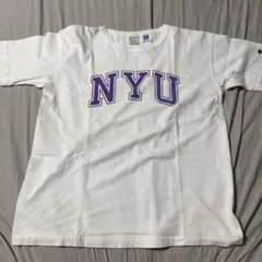 new york university T1011 Tシャツ large us製