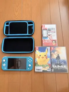 Nintendo Switch Lite 本体 ターコイズ ソフト3本付き