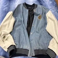 デニムブルー ボンバージャケットのサムネイル