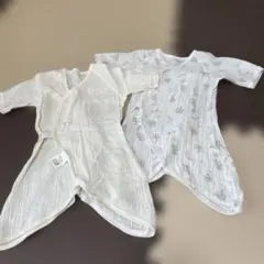 動物柄、無地コンビ肌着 50-60cm