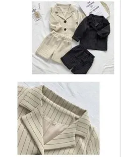 フォーマル　スーツ　ストライプ　セットアップ