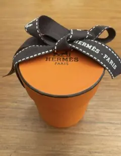 HERMES オレンジ ギフトボックス 円筒形