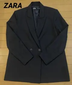 ZARA ザラ　黒 テーラードジャケット ダブルブレスト