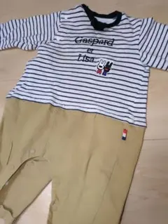 Gaspard et Lisa ストライプロンパース
