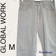 【GLOBAL WORK】グローバルワーク チェックパンツ M 大きめ 美品のサムネイル